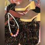 Anthropologie ❤️‍🔥Women’s  Elevenses Velvet Boho Tribal Print Pants Size 6 Photo 6