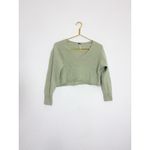 Free People  Elias Cashmere V Sweater Size Small Ribbed Cropped Soft Casual Photo 3