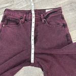 Gap  High Rise Stride Wide Leg Burgundy Jeans Women's A23 Photo 6
