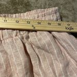 Vince Camuto  Pants Womens Large Linen Wide Leg Light Pink Pin Striped Stretch Photo 3