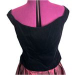 Vtg Y2k 90s Red Black Velvet Two Piece Floral Whimsigoth Fairy Prom Gown Sz 14 Photo 2