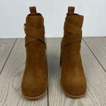 See By Chloe See by Chloé Suede Buckle Ankle Booties 37.5 Tobacco (Tan) & Goldtone Metal $525 Photo 1