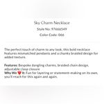 Free People NWT Sky Charm Necklace in pink and rose Photo 3