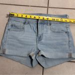 American Eagle Women Light Blue Next Level Stretch Hi Rise Shortie Shorts size 4 Photo 6