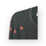 Lauren Moshi  ᨎ Noleta Ruby Lip Super Soft Pullover Sweatshirt ᨎ Jet Black ᨎ XS Photo 9