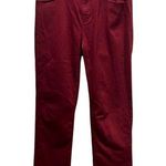 J.Jill Christian Siriano Women’s Merlot Red Stretchy Straight Leg Jeans Size 4 Photo 0