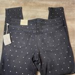 Universal Threads NWT Women’s Universal Thread Blue Skinny Jeans w/ Silver Polka Dots Size 10 Photo 4