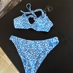 Zaful  Floral Blue and White Bikini Set Photo 1