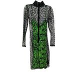 NEW Stine Goya Ibi Floral Pointilism Mesh Overlay Dress with Flaw Size XS Photo 4