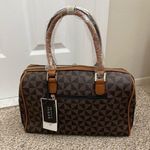 Vegan Leather Brown Handbag With Wallet Photo 5