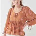 Urban Outfitters  orange babydoll top Photo 1
