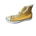 Converse Unisex gold High Top Sneakers Casual Lace-Up Shoes 7 Photo 3