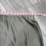 Banana Republic  sage green satin mini slip skirt size large Photo 2