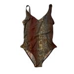 Zingara Sienna Collection Tropical Print One Piece Swimsuit, Sz 10 Photo 5