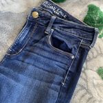 American Eagle AEO Indigo Ribbed High Rise Skinny Jeans Photo 2