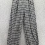Urban Outfitters  Women’s Pants Gray Plaid Pants Size Small Pleated Cotton Blend Photo 0