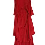 Anthropologie Puella Orange Tiered Tank Midi Dress Size XS Striped Open Back Photo 4