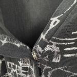 Chico's  Travelers Black Acetate Oriental Printed Causal Blouse Women's Size XL Photo 3