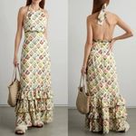 Agua Bendita 🆕  Magnolia Magladena Floral Linen Maxi Dress Sz S Photo 8