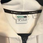 Puma  Woman's Small White Zip Up Hoodie Mesh Hem Athleisure Lightweight Jacket Photo 1