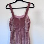 Madewell Blush Pink Crushed Velvet Wide Leg Jumpsuit Womens 8 Casual Sleeveless Photo 8
