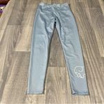 Ivory Ella  Baby Blue Leggings with Elephant on the bottom of one Legging; Small Photo 1