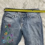 M. Officer Women's Blue Jeans with Floral Embroidery EU 40 US 12 Y2K Size undefined Photo 1