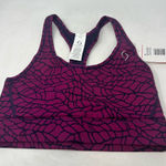 Moving Comfort  Switch it up Racer sports bra in Currant Woven size M Medium NWT Photo 0