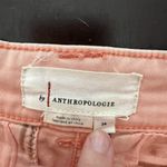 Anthropologie by  Chino Relaxed Fit‎ Shorts Coral Orange Cuffed Women’s Size 26 Photo 8