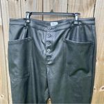 Pistola  Faux Leather Black Pants size 18W Plus Size Photo 1