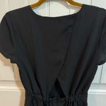 J.Crew Women's Black Jumpsuit Short Sleeve Pleated Size 2 Zip Closure Photo 7