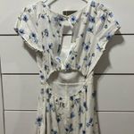 Forever 21 White & Blue Floral Mini Dress Photo 2