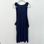 Free People Intimately  Ribbed Knit High Neck Racerback tank top - Navy - SMALL Photo 2