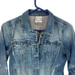 Polo Jeans Co RL67 by Ralph Lauren Lydia Repair Denim Jacket Small Over Reverso Blue Photo 2