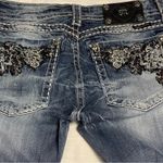 Miss Me Denim Intricate Embellishments Embroidered Womens Size 30 Straight Boot Photo 11