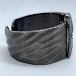 Geneva ladies 30mm black toned dial cuff bracelet watch size 6.5” runs Photo 4