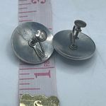 Vintage Indian Tibetan Japanese silver screw back earrings Photo 2