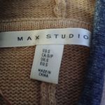 Max Studio  womens 60% lambswool colorblock poncho size small Photo 1