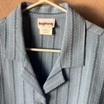 Bonworth Vintage  Light Blue Striped Petite Top medium petite Photo 3