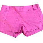 J.Crew Chino Shorts Flat Front Mid Rise Cotton Spandex Bubblegum Pink Size 2 Photo 0