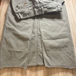 Favorite Daughter Sadie Utility Skirt Size 30 Maxi Slit Olive Green Gray Photo 8