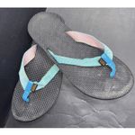 Teva Outdoor Casual Foam Flip Flops Blue Thong Sandal Shoe Beach Womens Size 8 Photo 0