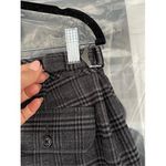 Lands' End B8  Plaid Warm Lined Trouser Pants Gray Black Adjustable Waist Photo 6