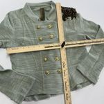 Aratta Silent Journey Jacket Womens Small Military Embroidered Button Boho Art Green Photo 4