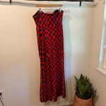 Hutch  Velvet Check Bright Colored Wide Leg Strapless Jumpsuit Size 16W Photo 4