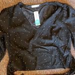 Lush Clothing Nwt lush polka dot blouse M Photo 3