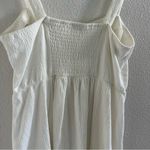 Others Follow  White Textured Neutral Dress Smocked Back Adjustable Straps Small Photo 6