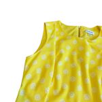 Calvin Klein Yellow Floral Print Sheath Dress Sunflower Sleeveless Size 12 Women Photo 1