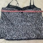 Victoria's Secret  Leopard
Print Silky Satin‎ Cami Tank Top Size L Photo 8