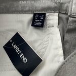 Lands' End NWT, Metallic High Rise Slim Ankle Silver Shimmer Jeans, Sz 12 Photo 11